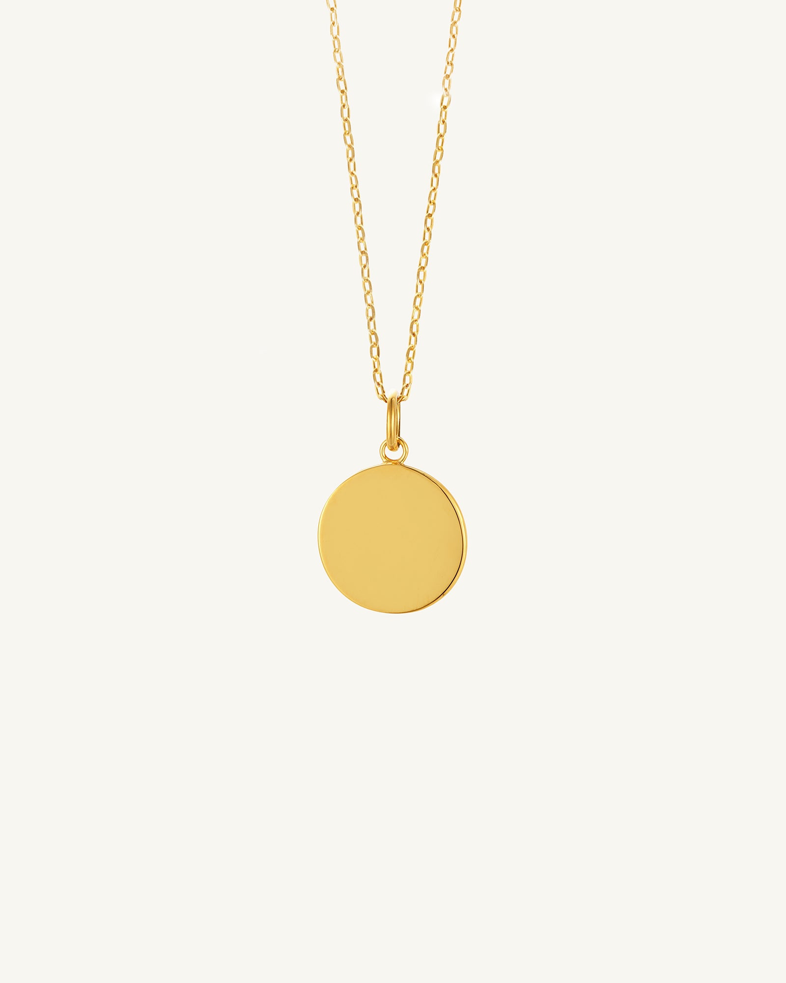 Timeless Gold Disc Necklace