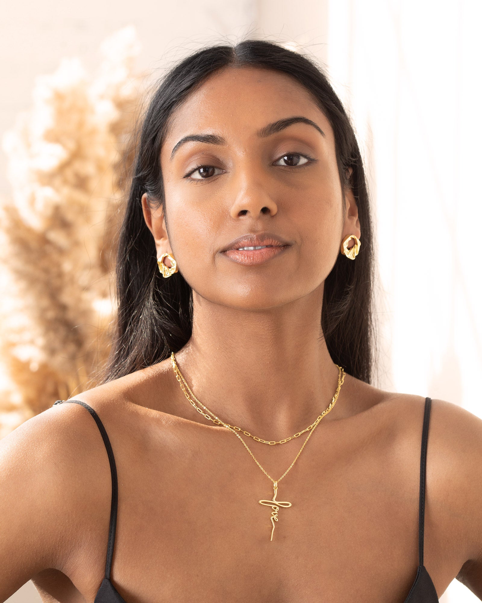 Molten Twist Statement Earrings