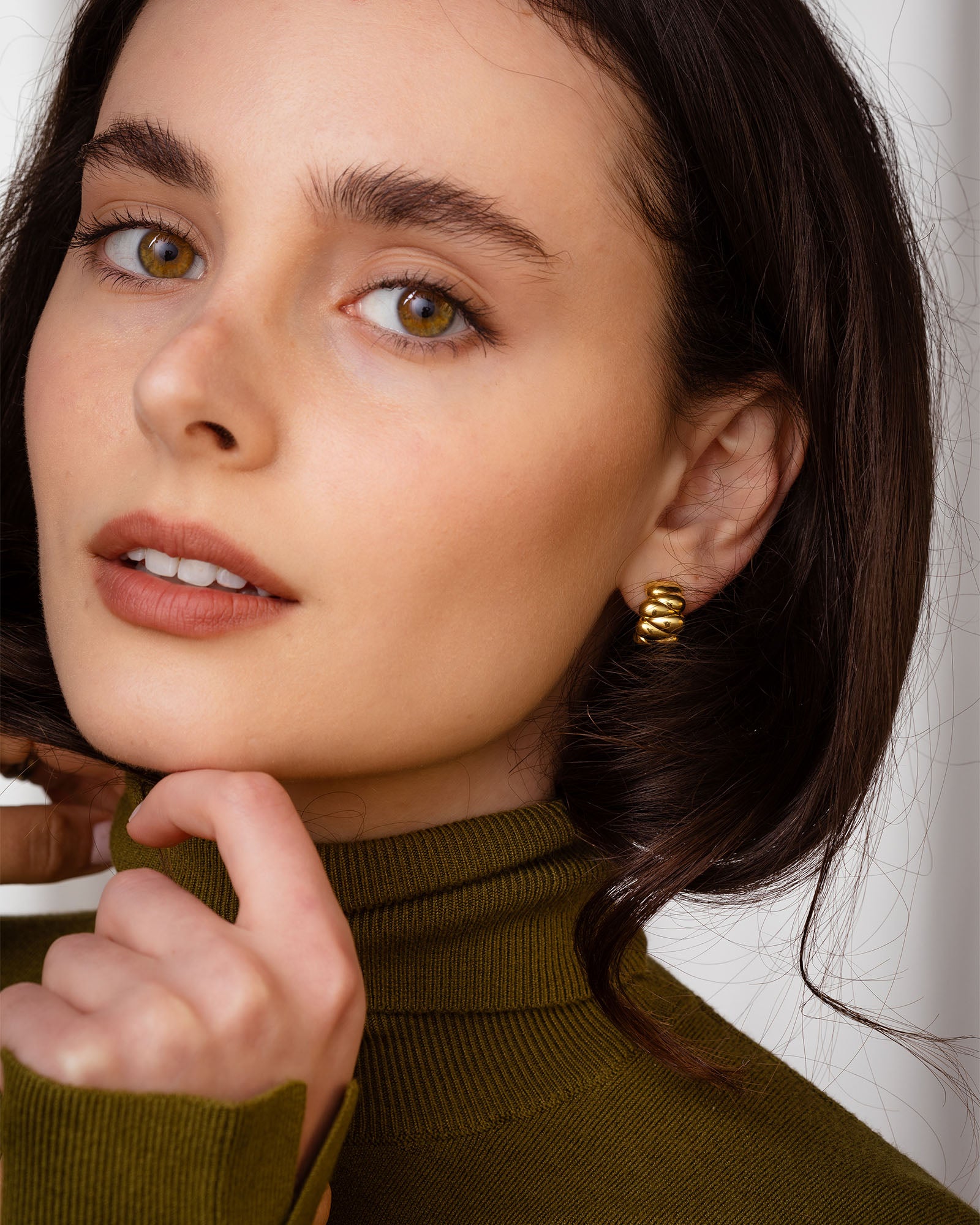 Puffy Huggie Earrings