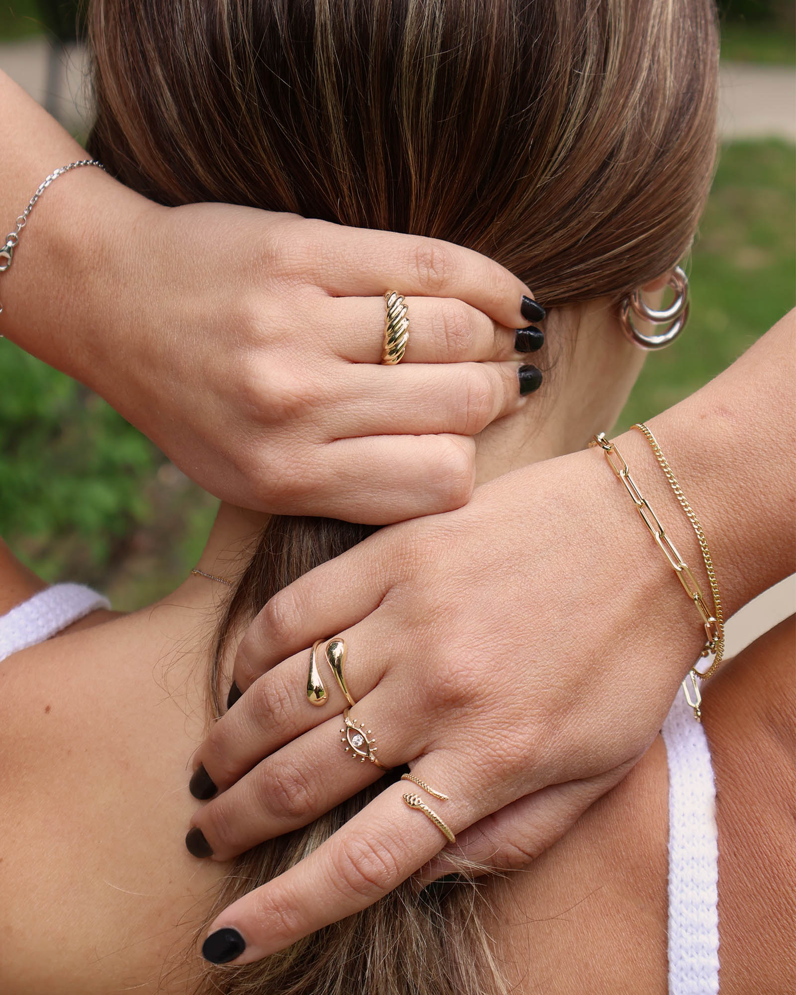Teardrop Coil Ring