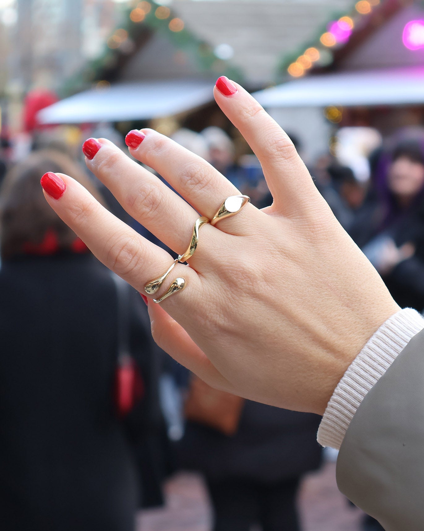 Teardrop Coil Ring