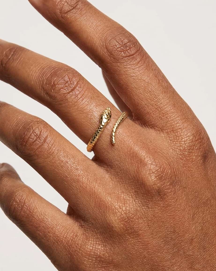 Serpent Twist Snake Ring