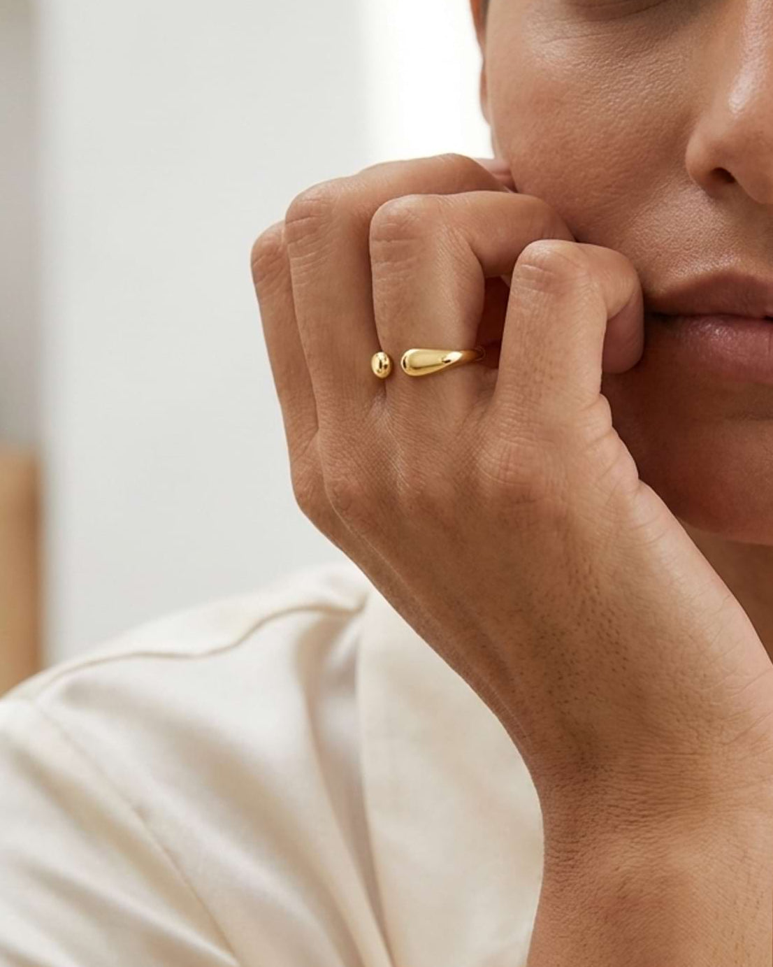 Sculptural Open Stackable Ring