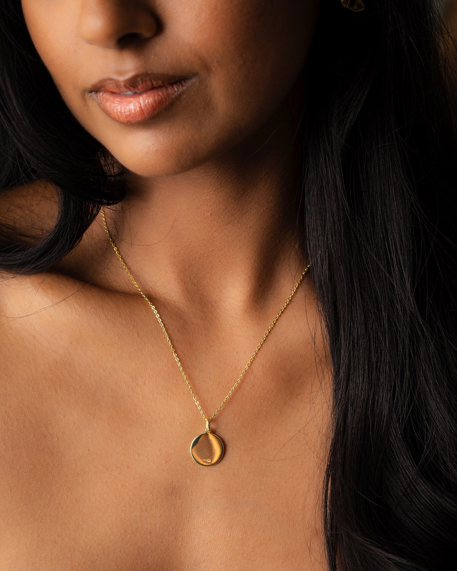 Timeless Gold Disc Necklace