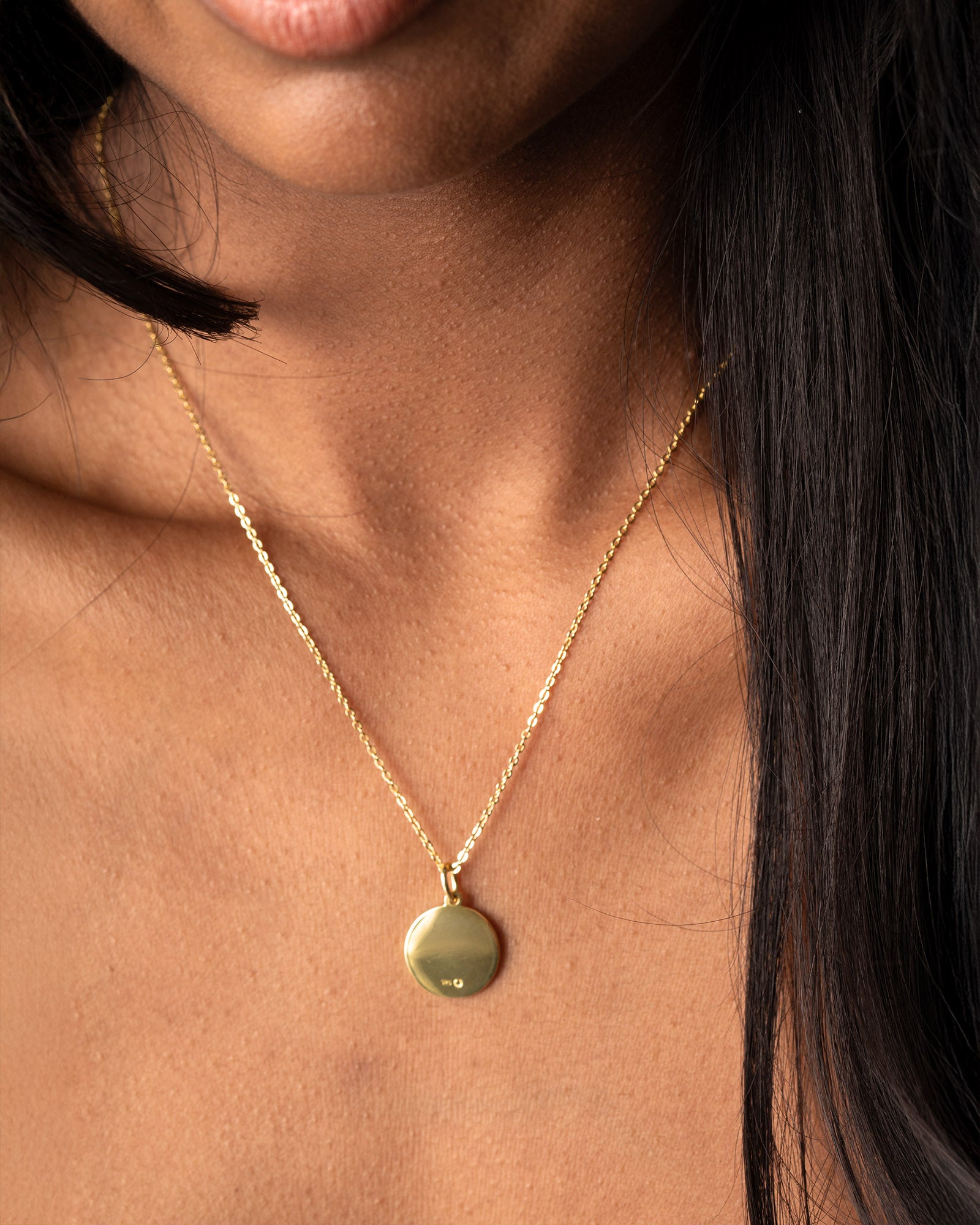 Timeless Gold Disc Necklace