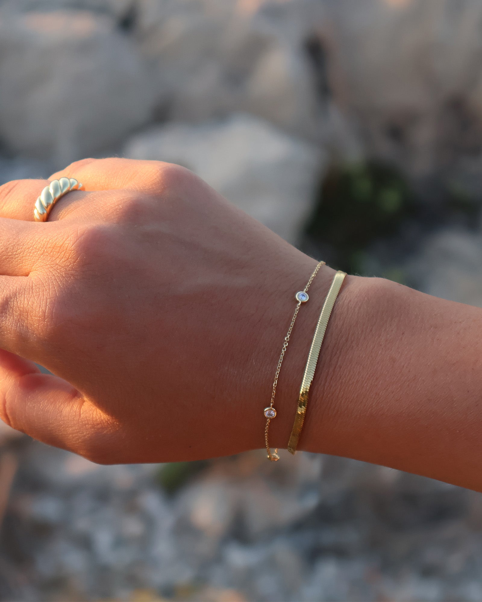 Herringbone Chain Bracelet