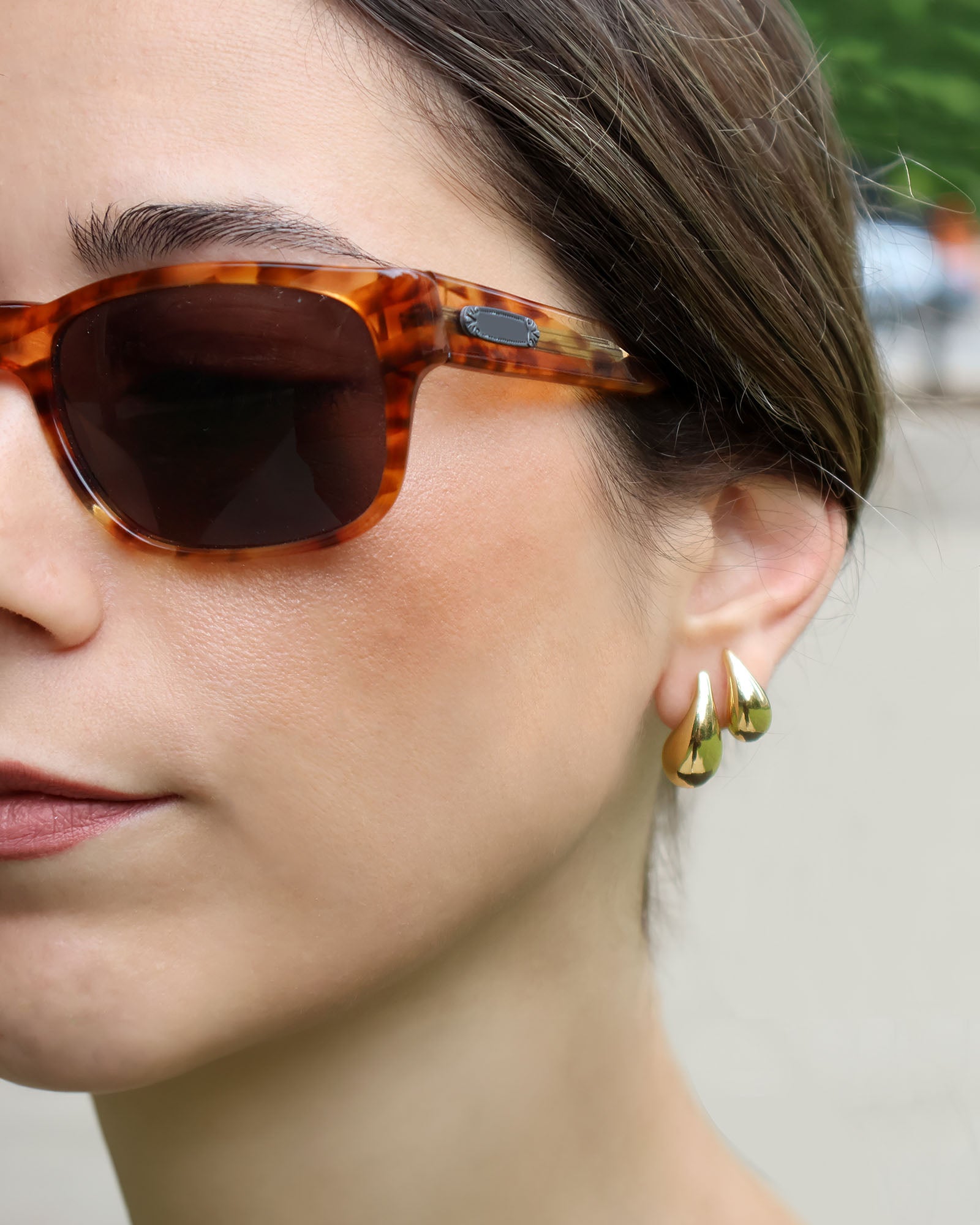 Small Bold Teardrop Earrings