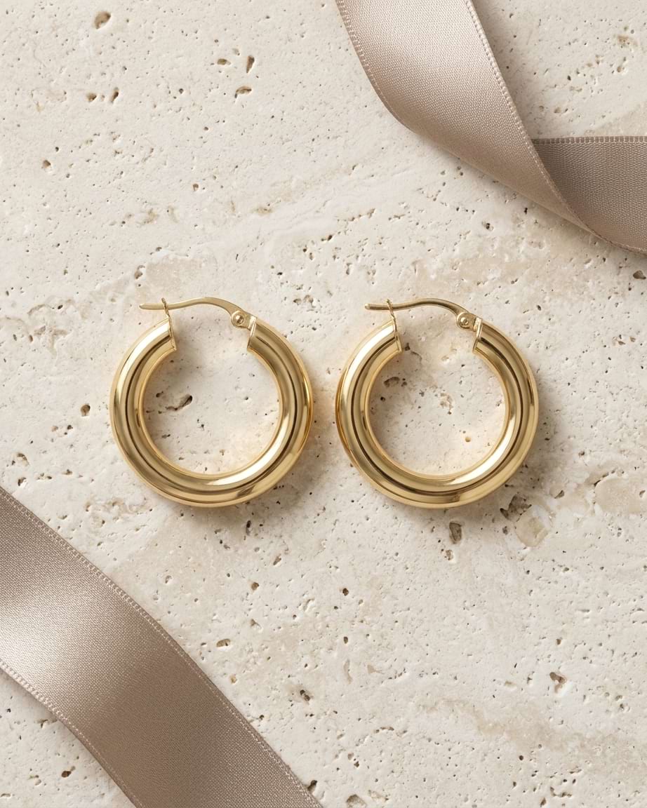 Medium Bold Hoop Earrings