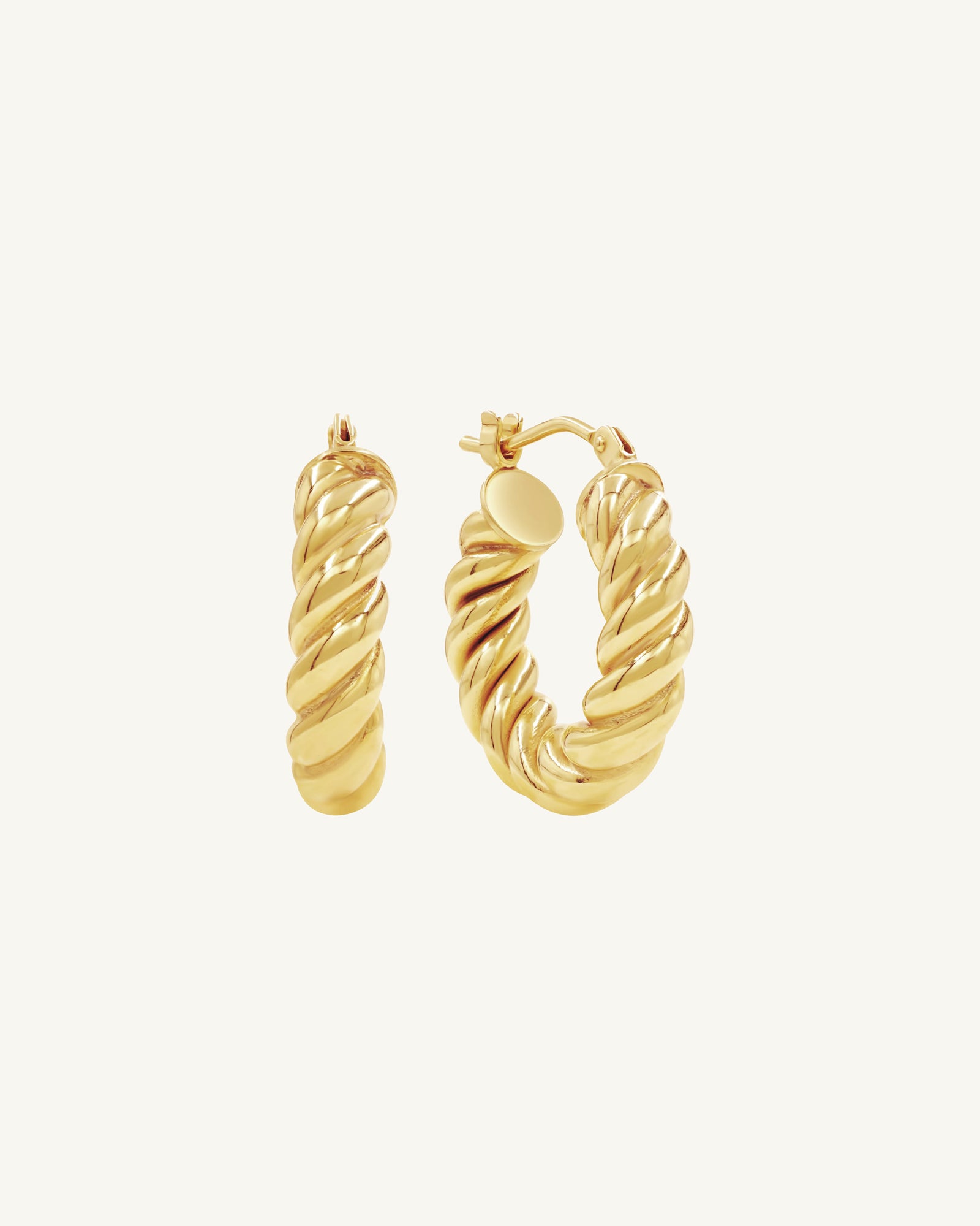 Medium Chunky Croissant Hoop Earrings