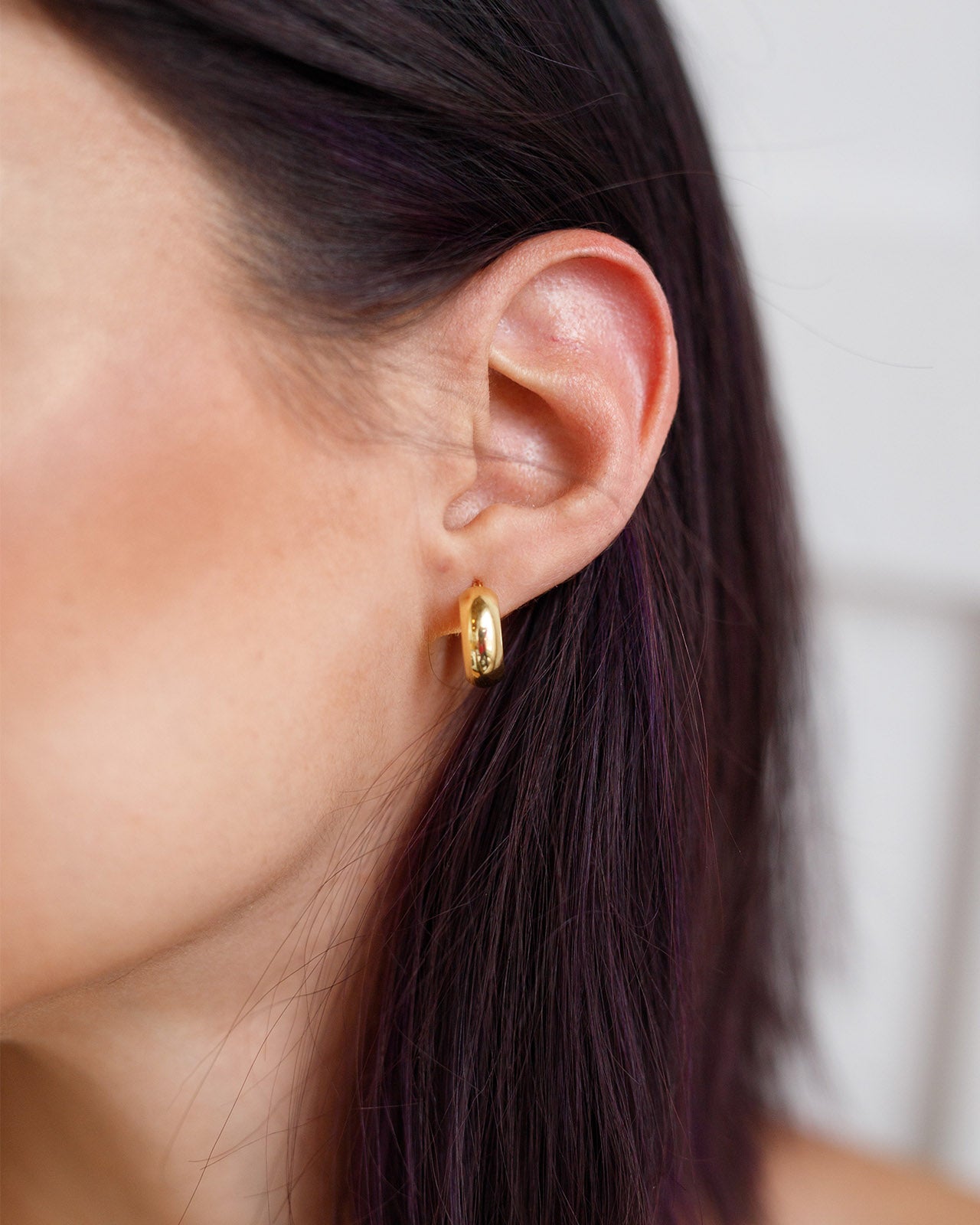 Chunky Mini Hoop Earrings