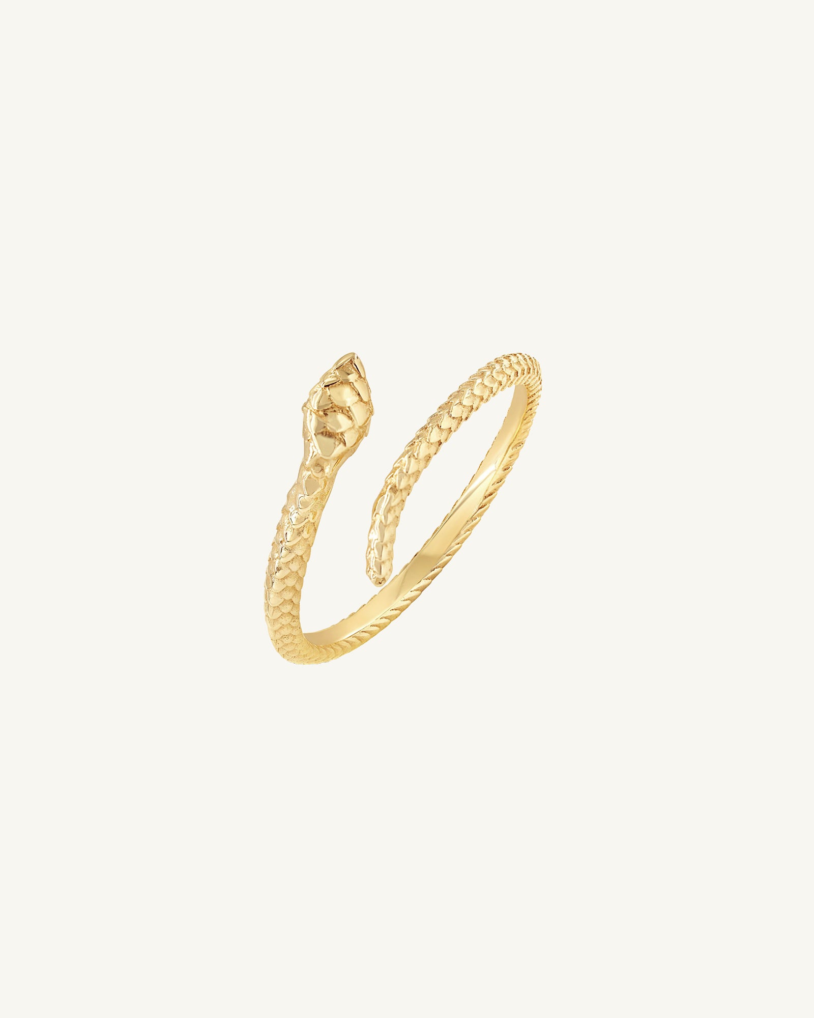 Serpent Twist Snake Ring