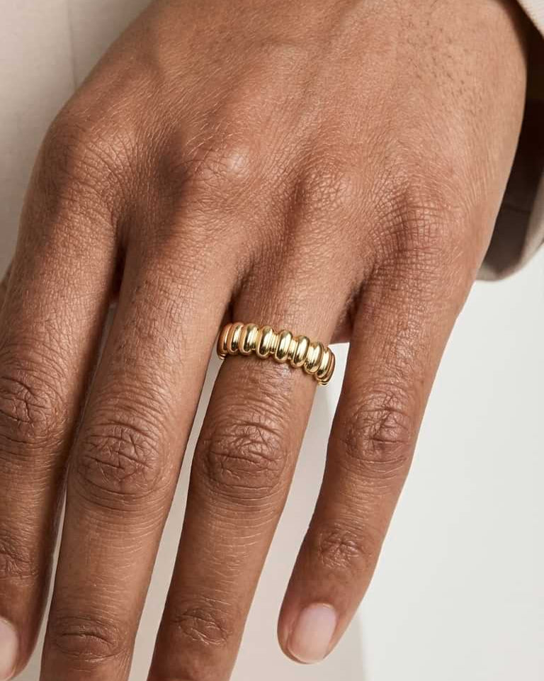 Bold Ribbed Ring
