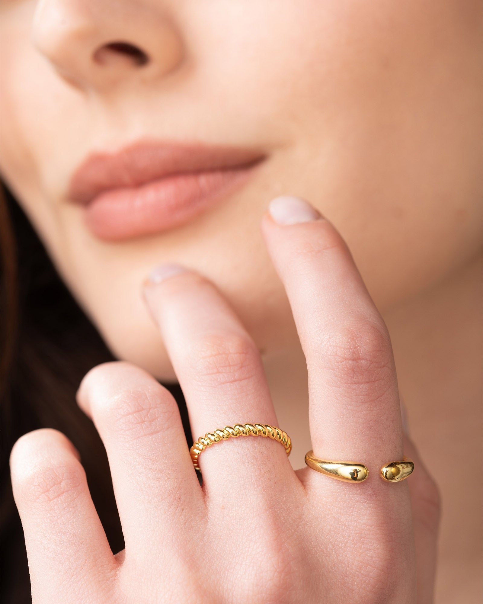 Slim Twisted Stackable Ring