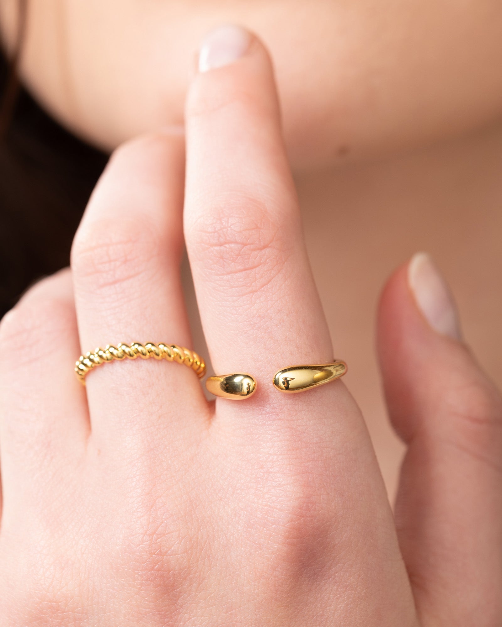 Slim Twisted Stackable Ring