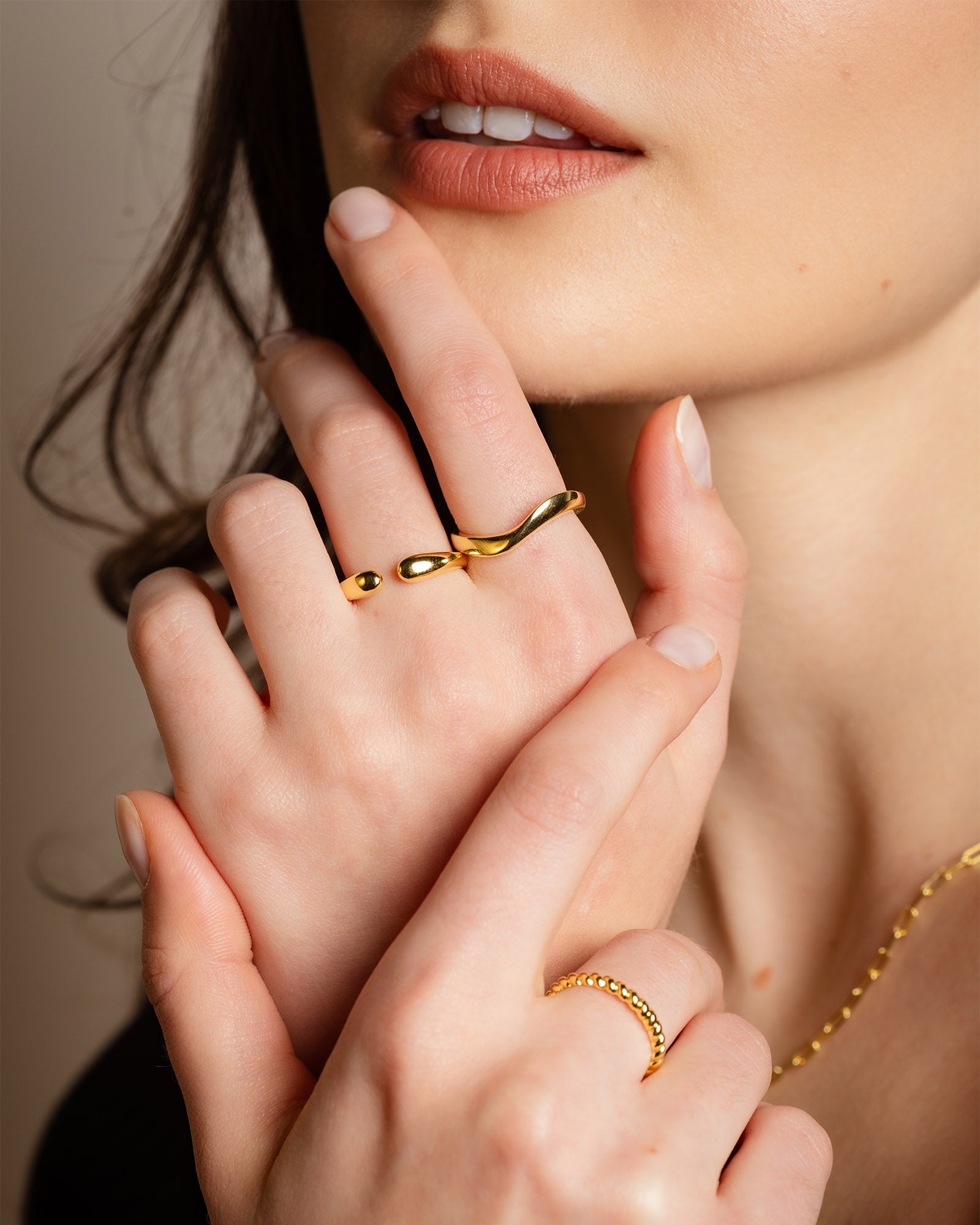 Sculptural Open Stackable Ring