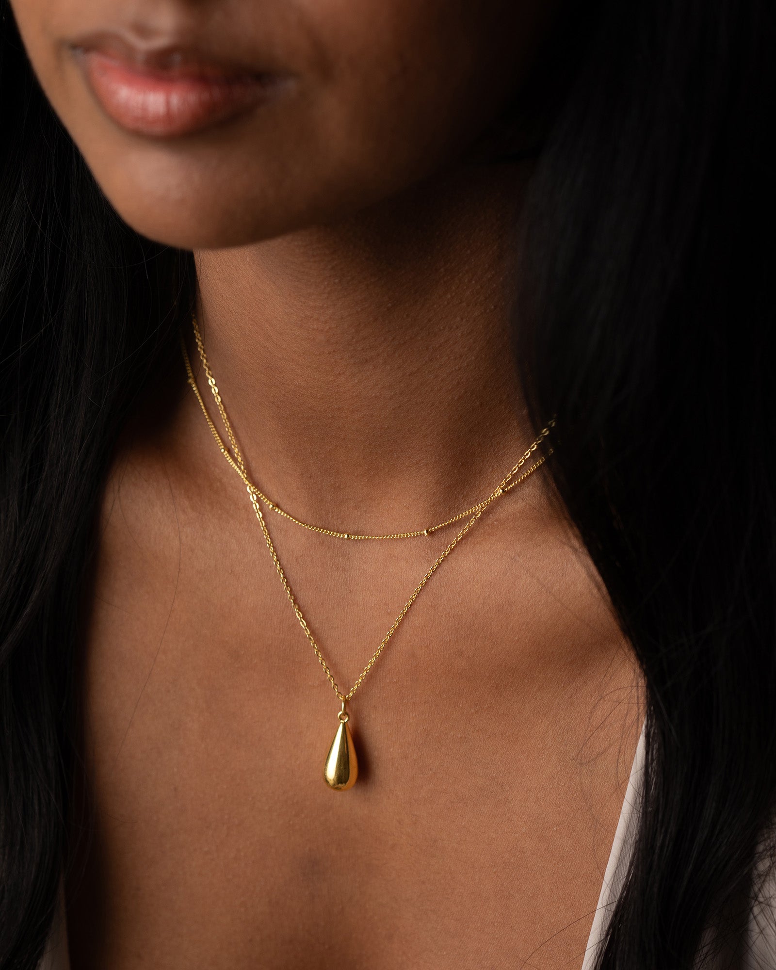 Teardrop Pendant Necklace