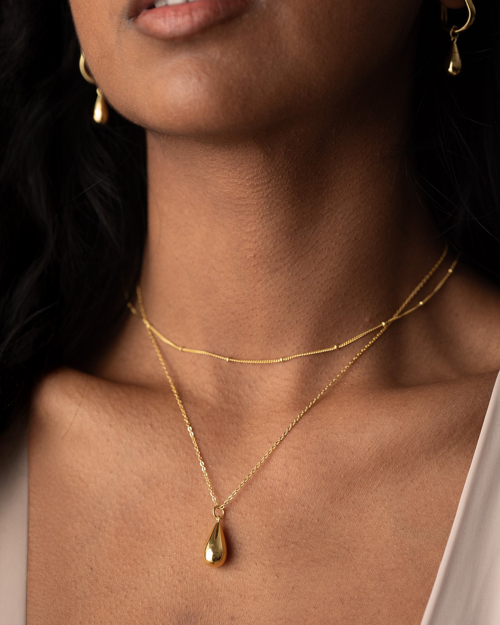 Teardrop Pendant Necklace