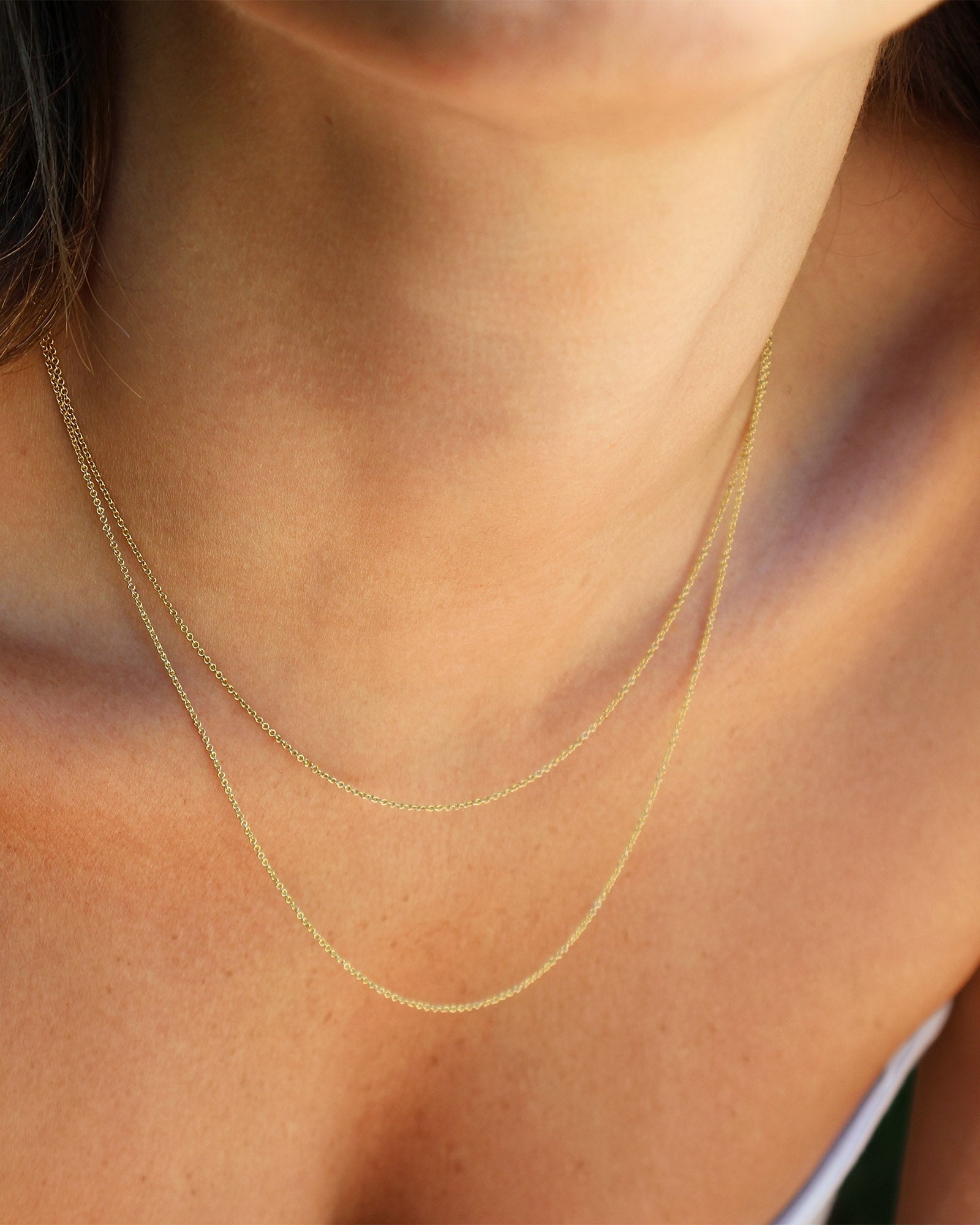 Fine Rolo Chain Necklace