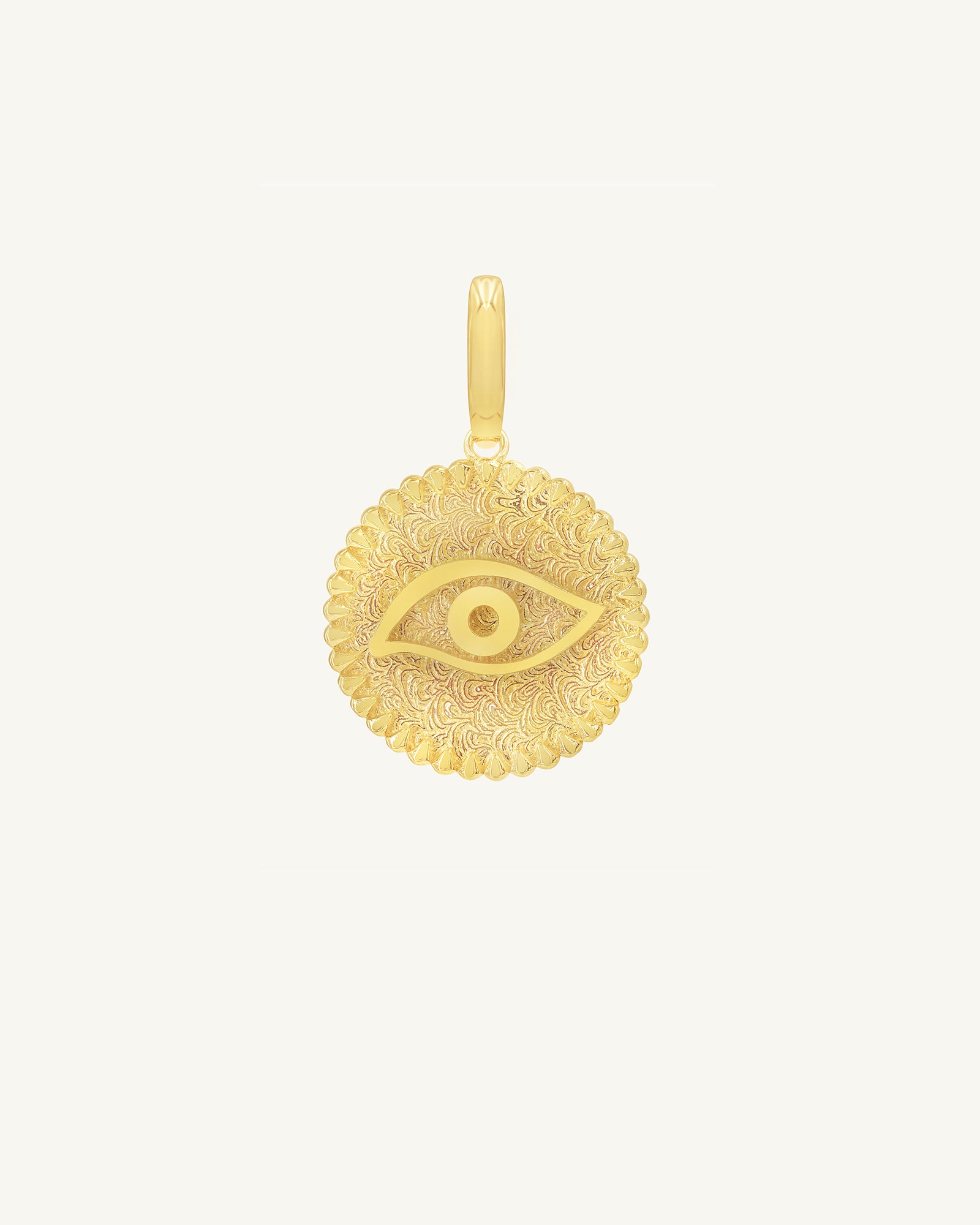 Evil Eye Coin Pendant