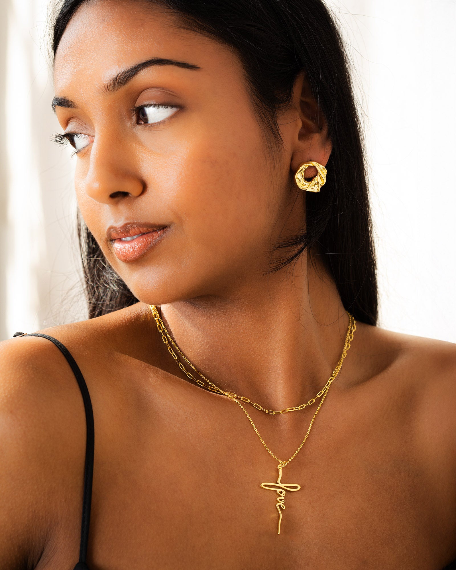 Love Script Pendant Necklace