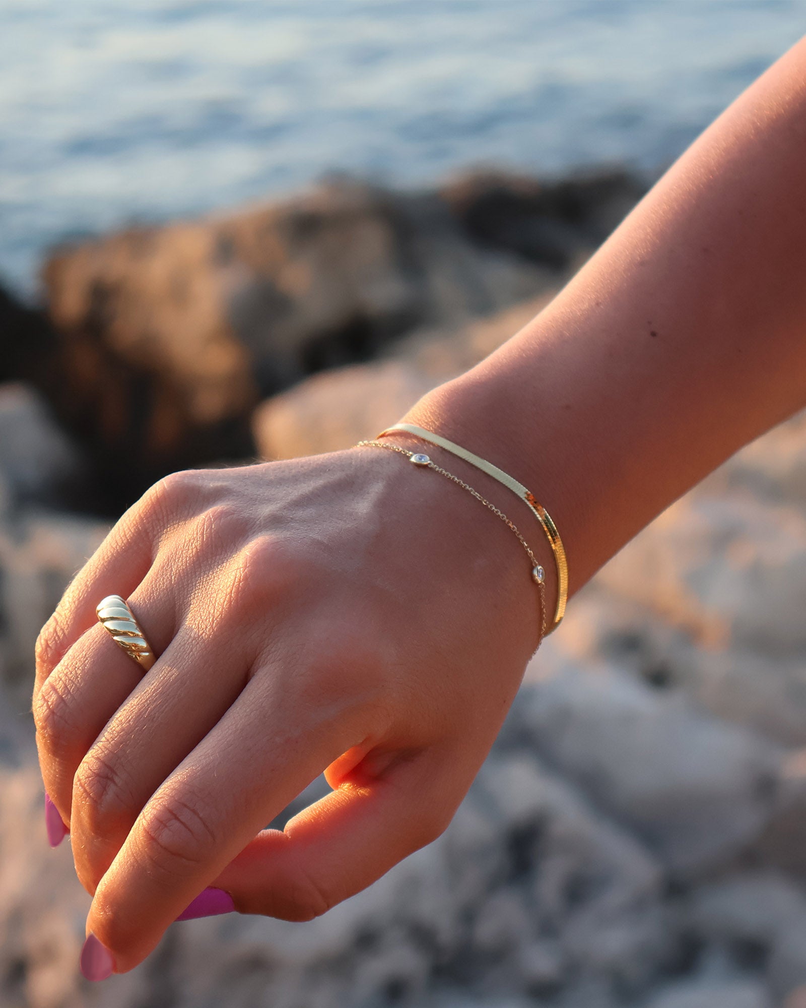 Herringbone Chain Bracelet