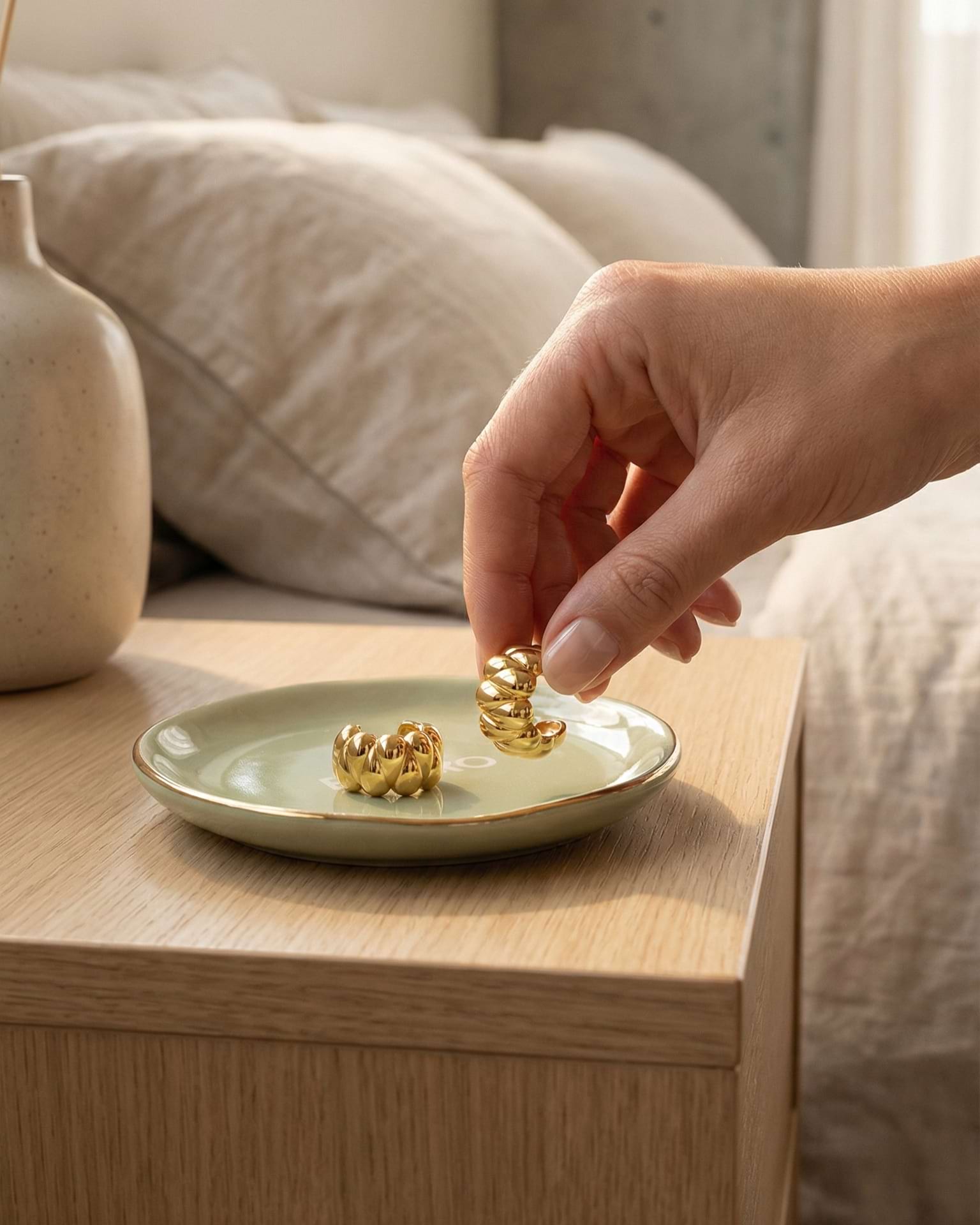Elaro Green Jewelry Tray